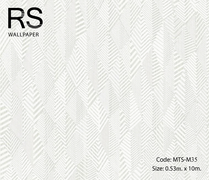 วอลเปเปอร์ลายโมเดิร์นโทนสีขาว MTS-M35