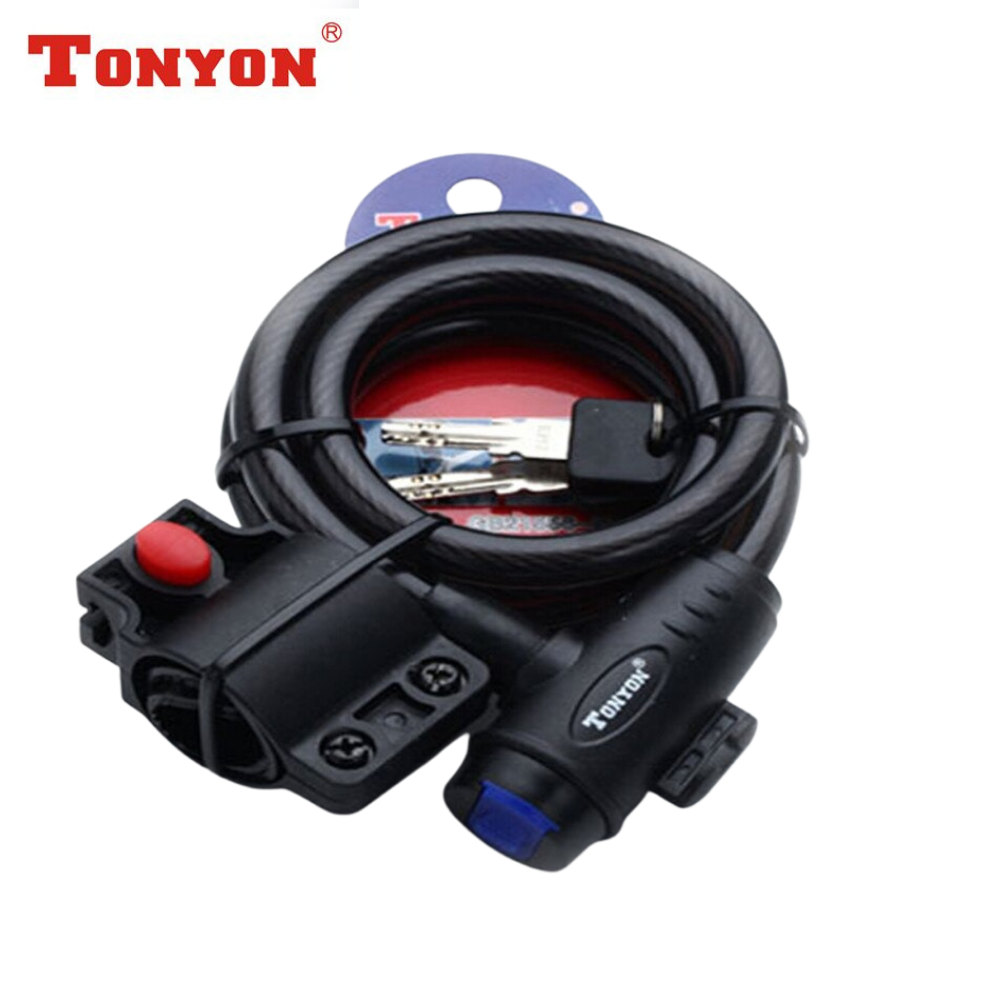 สายล็อคจักรยาน มอเตอร์ไซต์ TONYON แบบกุญแจ