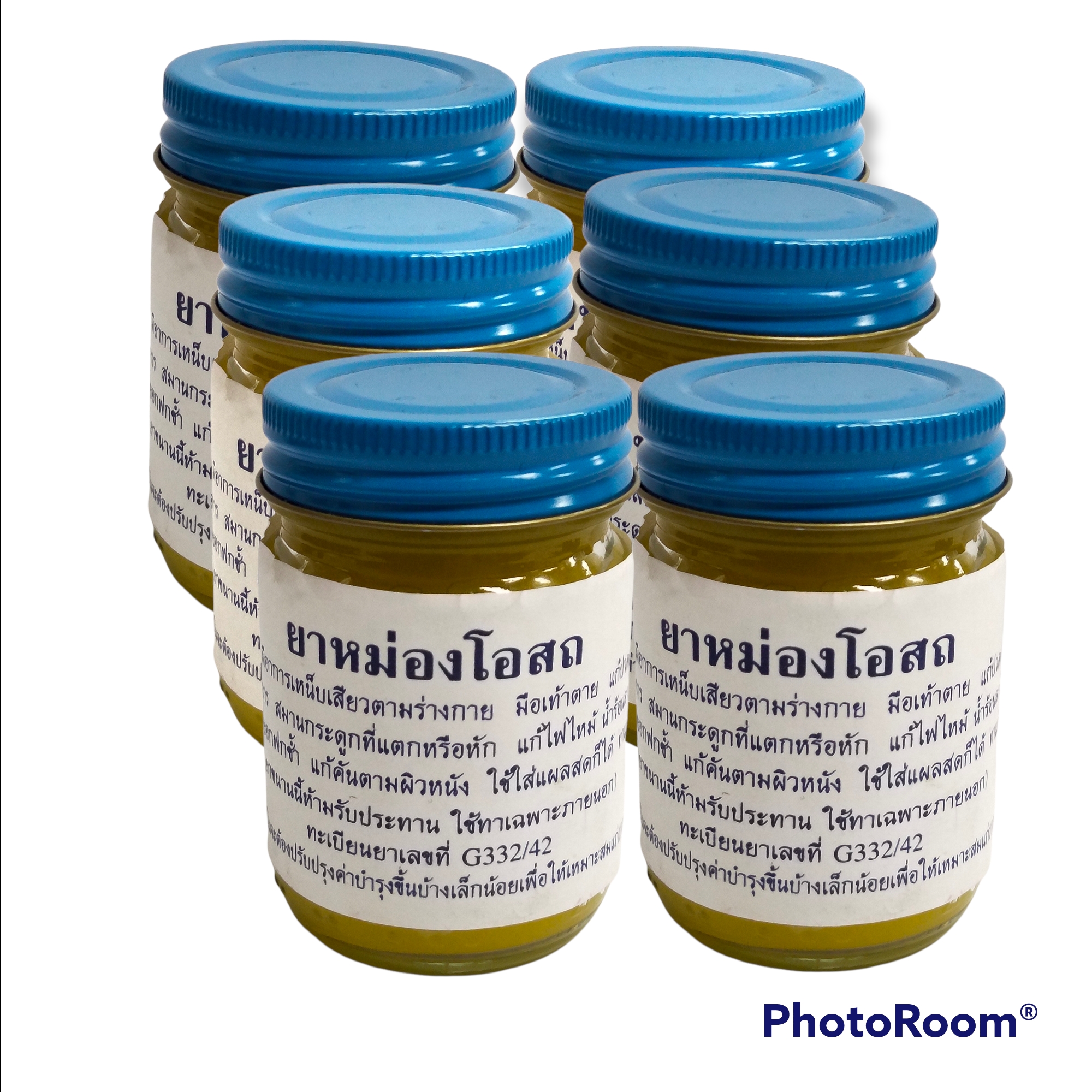 ยาหม่องโอสถ วัดโพธิ์ น้ำหนักสุทธิ 50 กรัม/ขวด (Pack 6 ขวด)