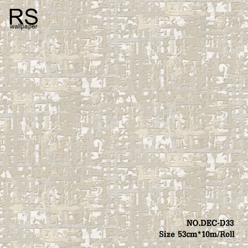 วอลเปเปอร์เทกเจอร์ผ้าไหมทอโทนสีครีม DEC-D33