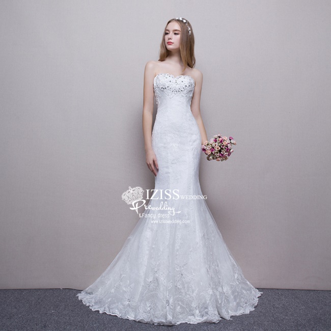 BR220 **พรีออเดอร์**ชุดแต่งงาน&ชุดเจ้าสาวแบบยาวสีขาวเกรดพรีเมี่ยม หรูหราน่ารัก สวยโดดเด่นไม่ซ้ำใคร สวยงามดุจเจ้าหญิง