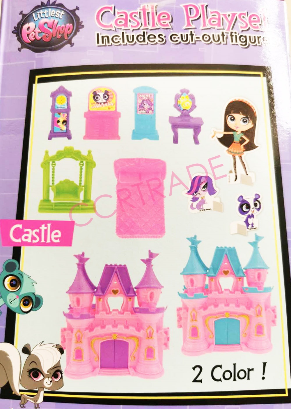 เซ็ทปราสาทโพนี่+เฟอร์นิเจอร์กล่อง 16x28 ซม.(ลิขสิทธิ์แท้)