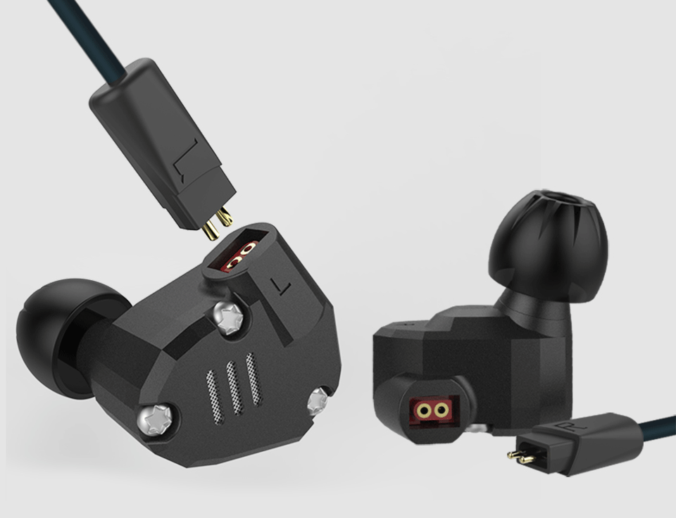 ขาย KZ ZS6 หูฟัง Hybrid 4 ไดร์เวอร์ (2DD 2BA) บอดี้อลูมีเนียม ถอดสายได้