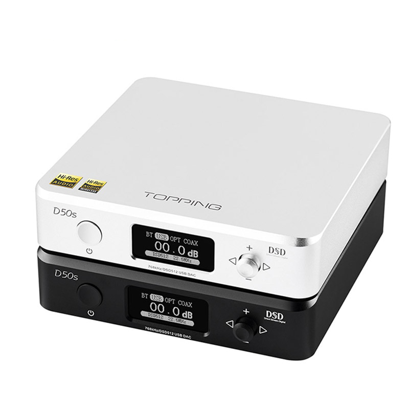 ขาย TOPPING D50s DAC ตั้งโต้ะระดับ Hi-Res รองรับ Bluetooth 5.0 , 32Bit/768kHz , DSD512 , LDAC