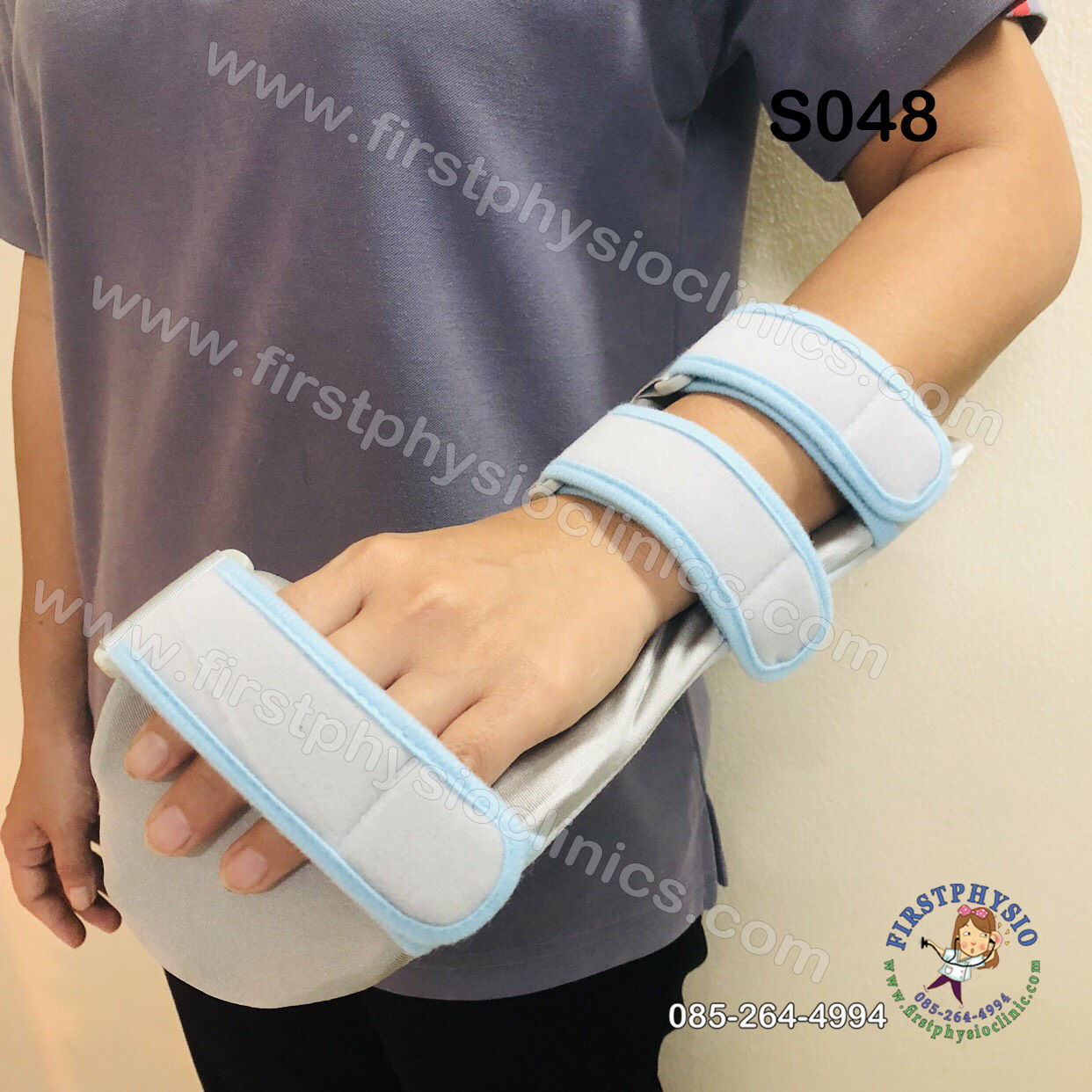 ดามกันข้อมืองอ ดามกันนิ้วมืองอแบบบุนุ่ม อุปกรณ์กายภาพนิ้ว อุปกรณ์เหยียดนิ้วมือ พลาสติกดามข้อมือผู้ใหญ่ Soft Hand Splint wrist hand orthosis