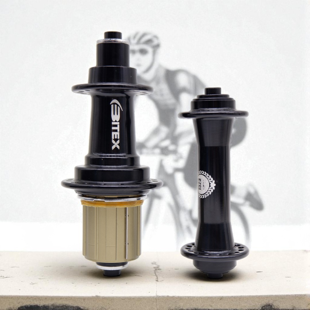 ดุมจักรยานเสือหมอบ Bitex RAF10 (หน้า) / RAR12 (หลัง), J‑Bend, แบริ่ง 4 ตลับ, รองรับ Shimano 10/11s, Campagnolo, SRAM