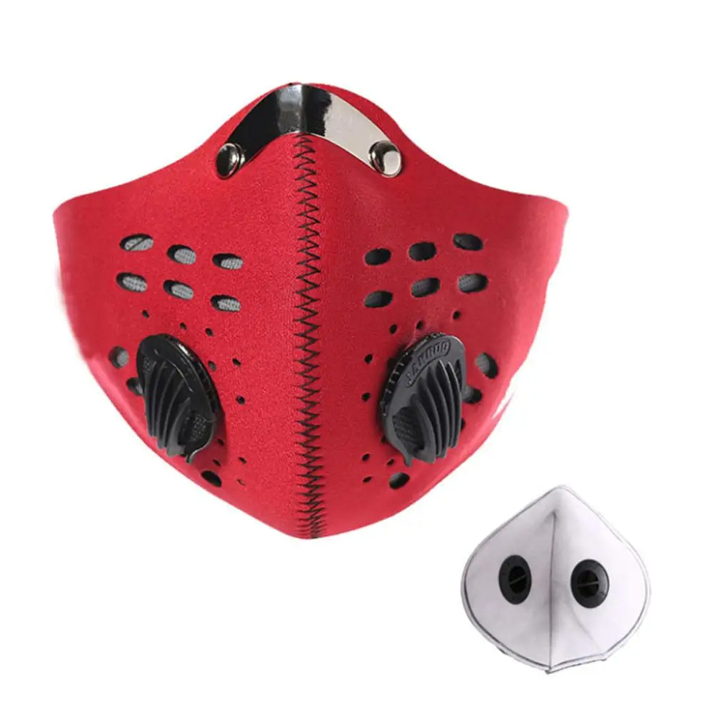 หน้ากากกันฝุ่น 03 แบบมีตัวกรองอากาศ กันแดด มีแผ่นกรอง