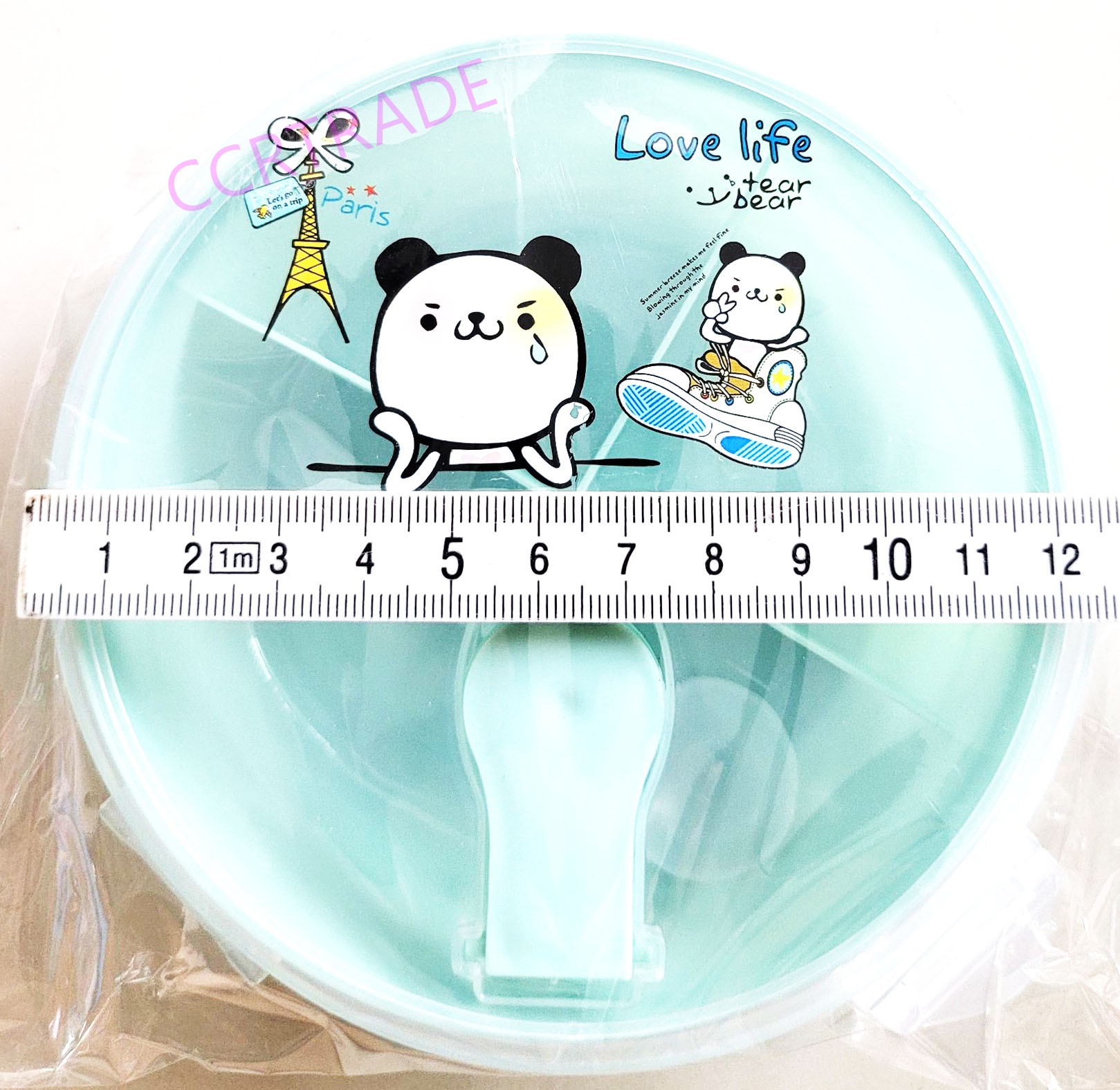 กล่องข้าวการ์ตูนฝาล็อค+ช้อน 13 ซม.