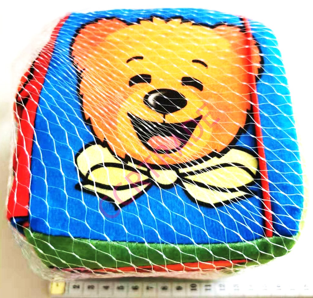 ลูกเต๋าผ้าเสริมพัฒนาการจัมโบ้ ถุงตาข่าย 12.5 ซม.(1x6)