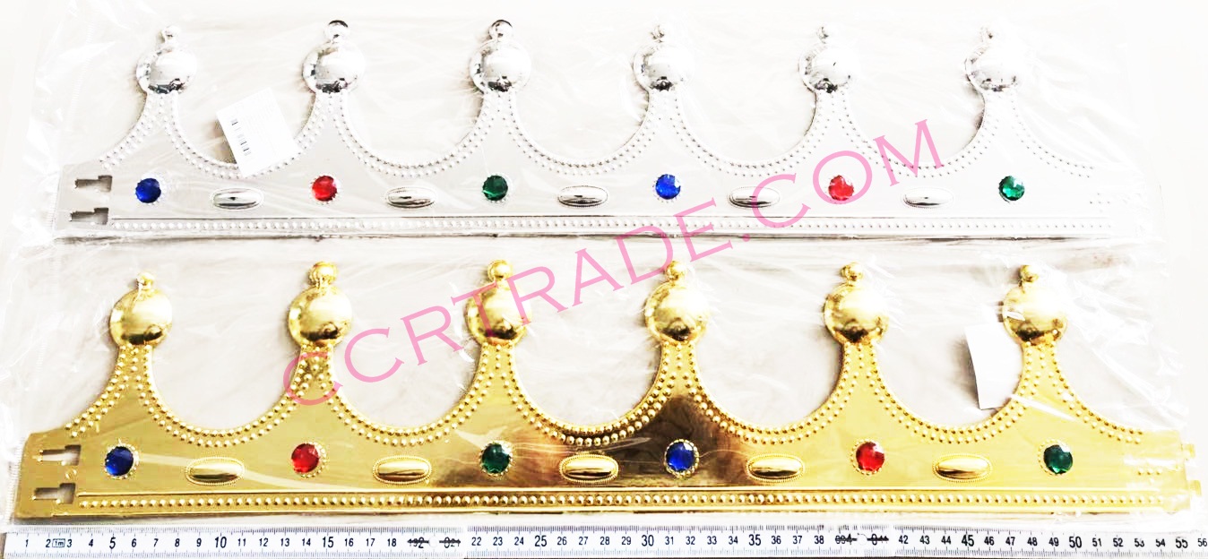 มงกุฎเจ้าชาย คละสีเงินทอง (Free size)
