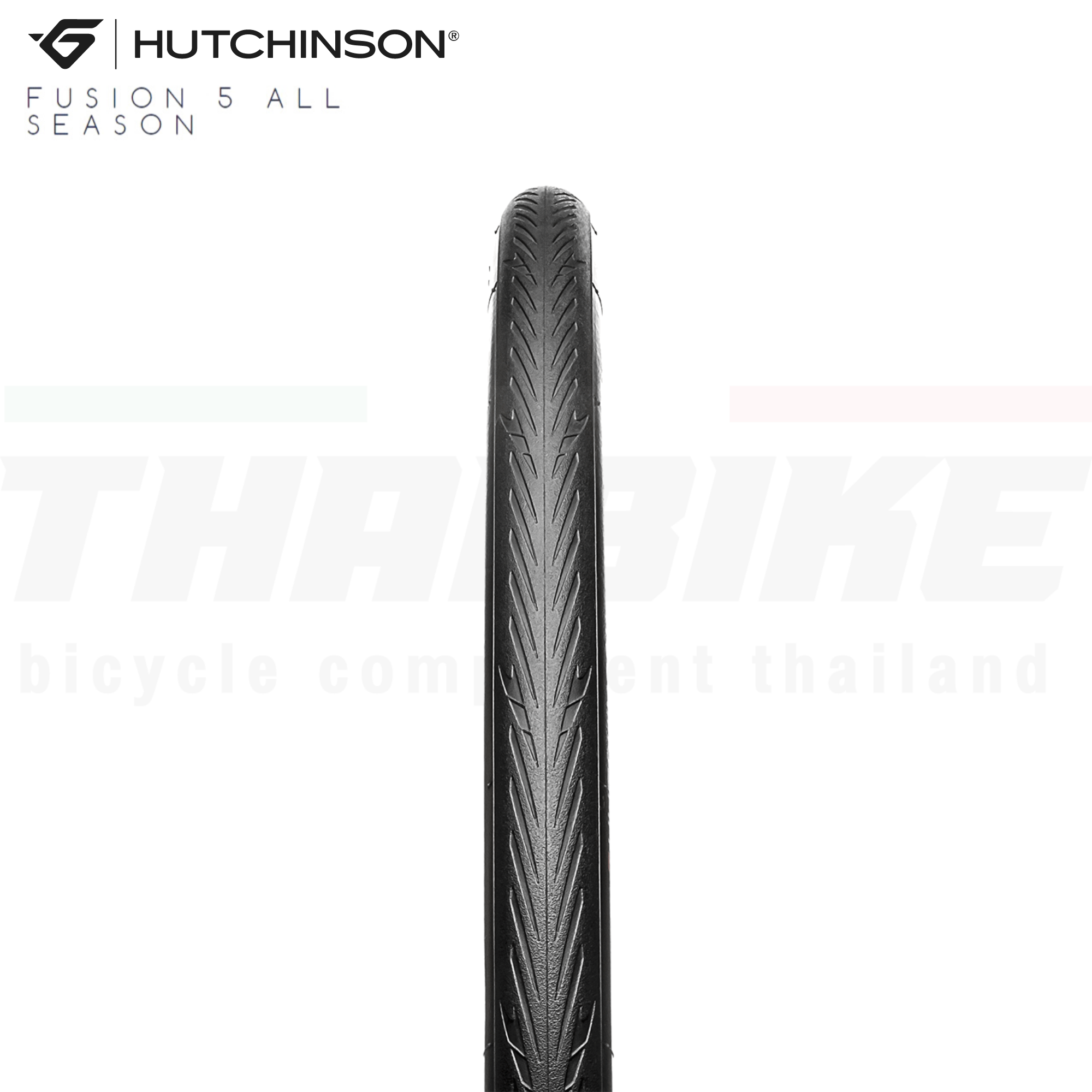 ยางนอกจักรยานเสือหมอบขอบพับ HUTCHINSON FUSION 5 ALLSEASON 700X23 700X25 700X28