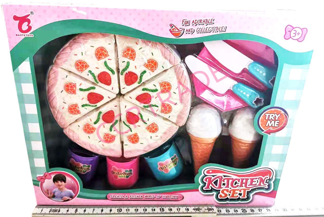 เซ็ทเค้กผ่าได้ปาร์ตี้ 16 ชิ้นกล่อง 23x29 ซม.(1x3)