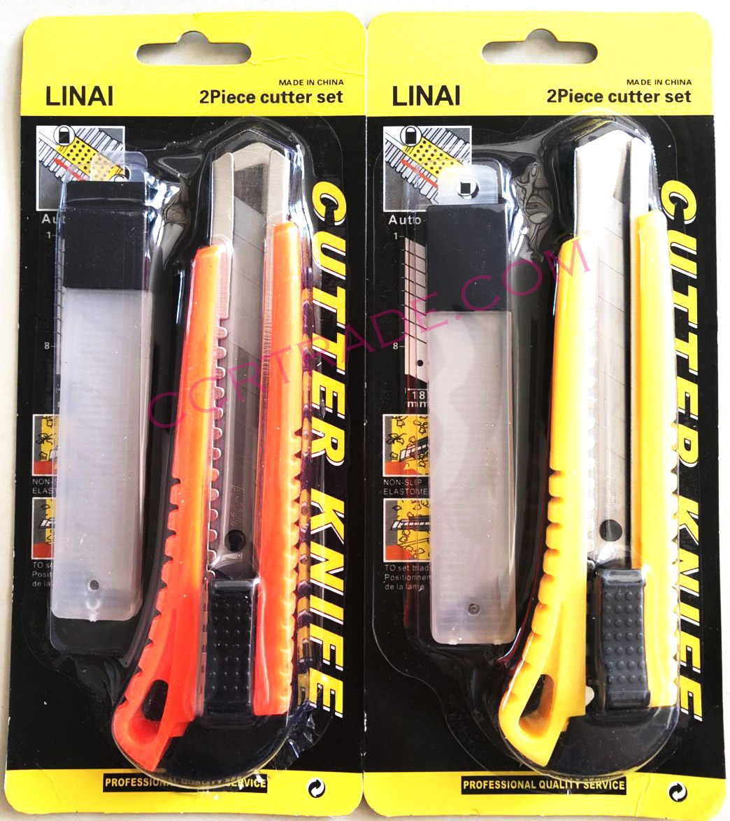 คัตเตอร์สีสด 6.5 นิ้ว+ใบมีดแผง 20.5 ซม.