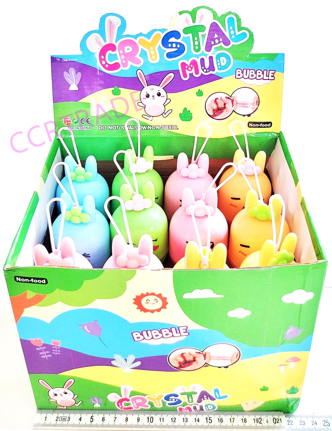 สไลม์กระต่ายสีหวาน มีกลิ่นหอม 17 ซม.