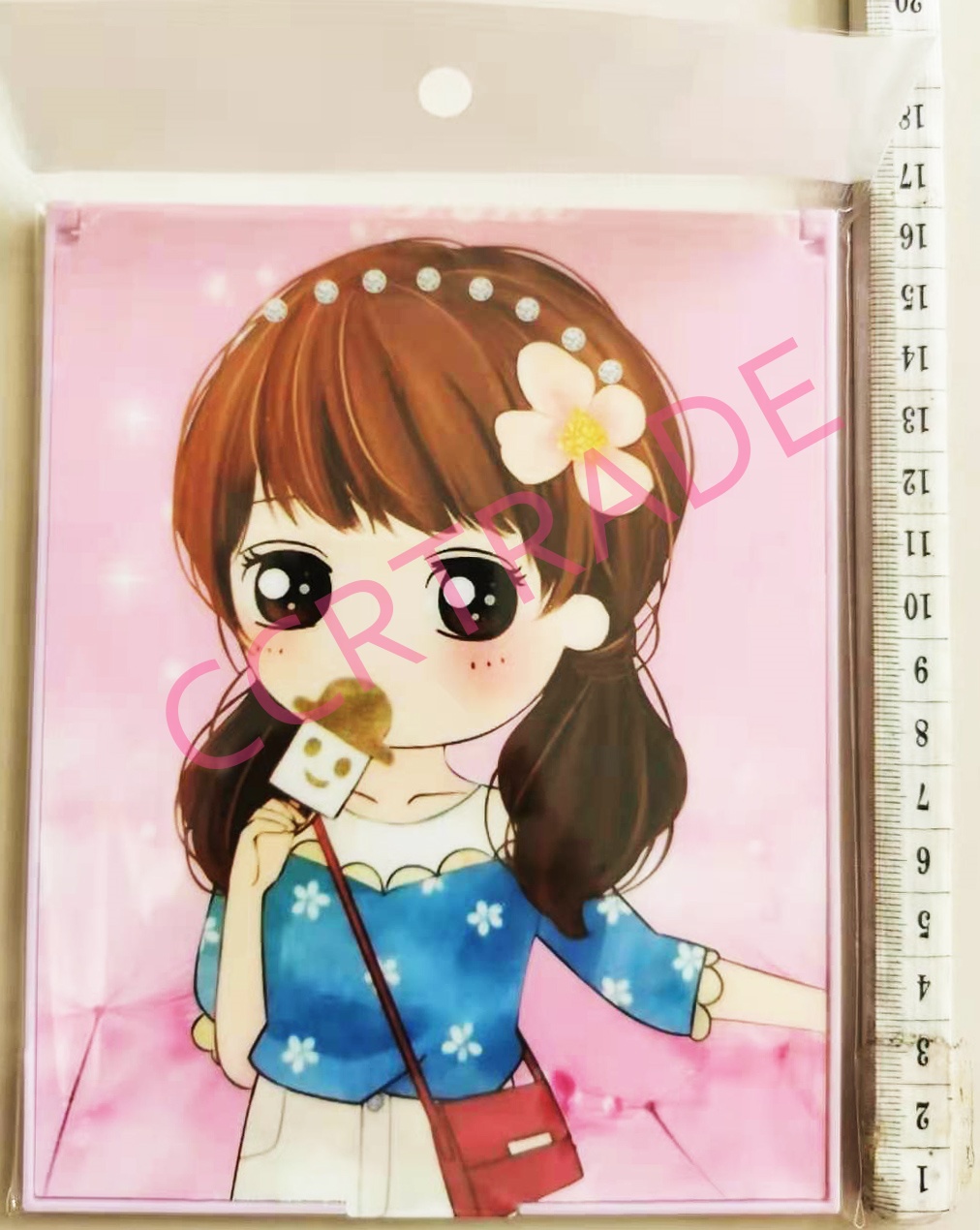 กระจกพับการ์ตูนใหญ่ 13x16 ซม.