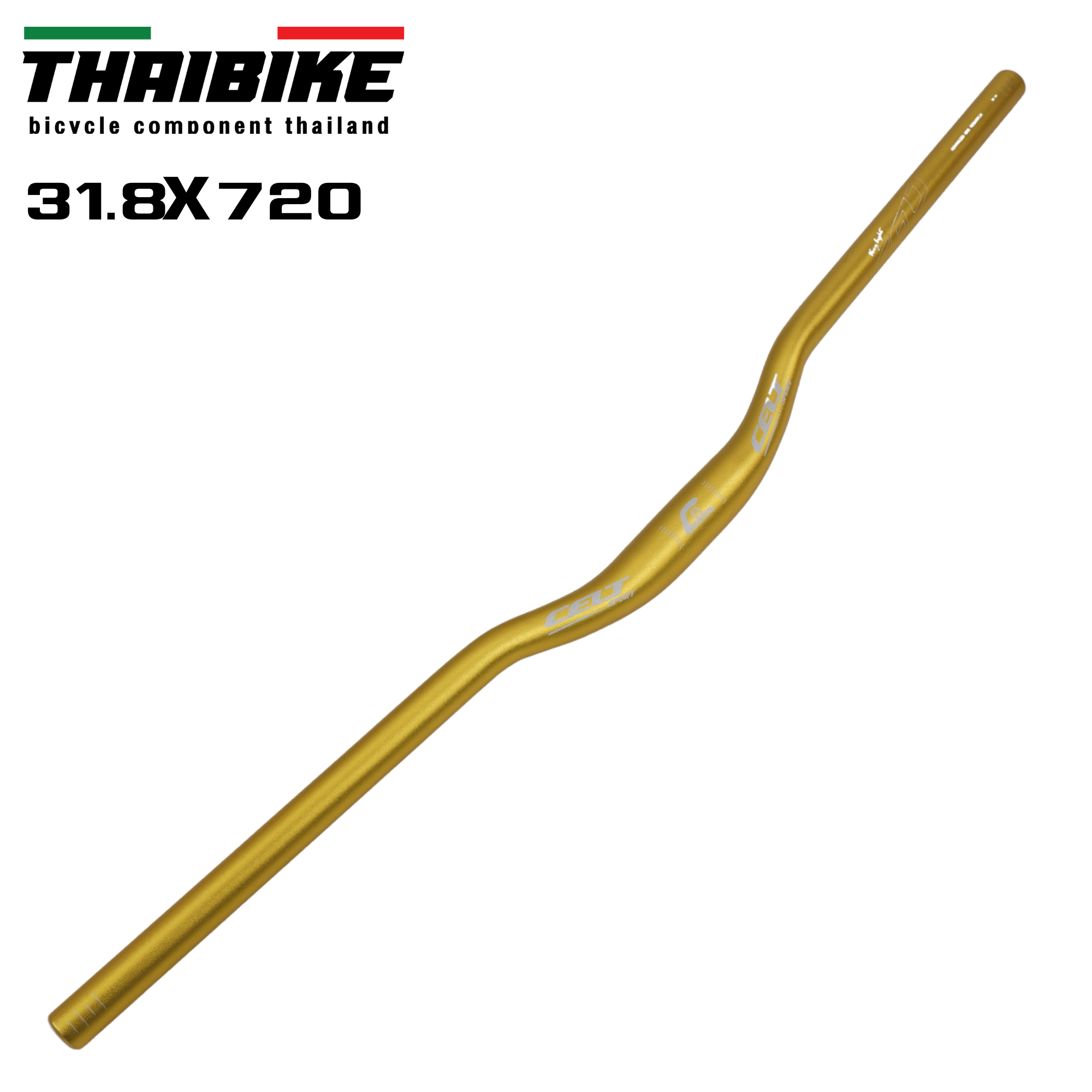 แฮนด์จักรยานเสือภูเขาอลูมิเนียม แบบยก CELT SPORT 31.8X780มม