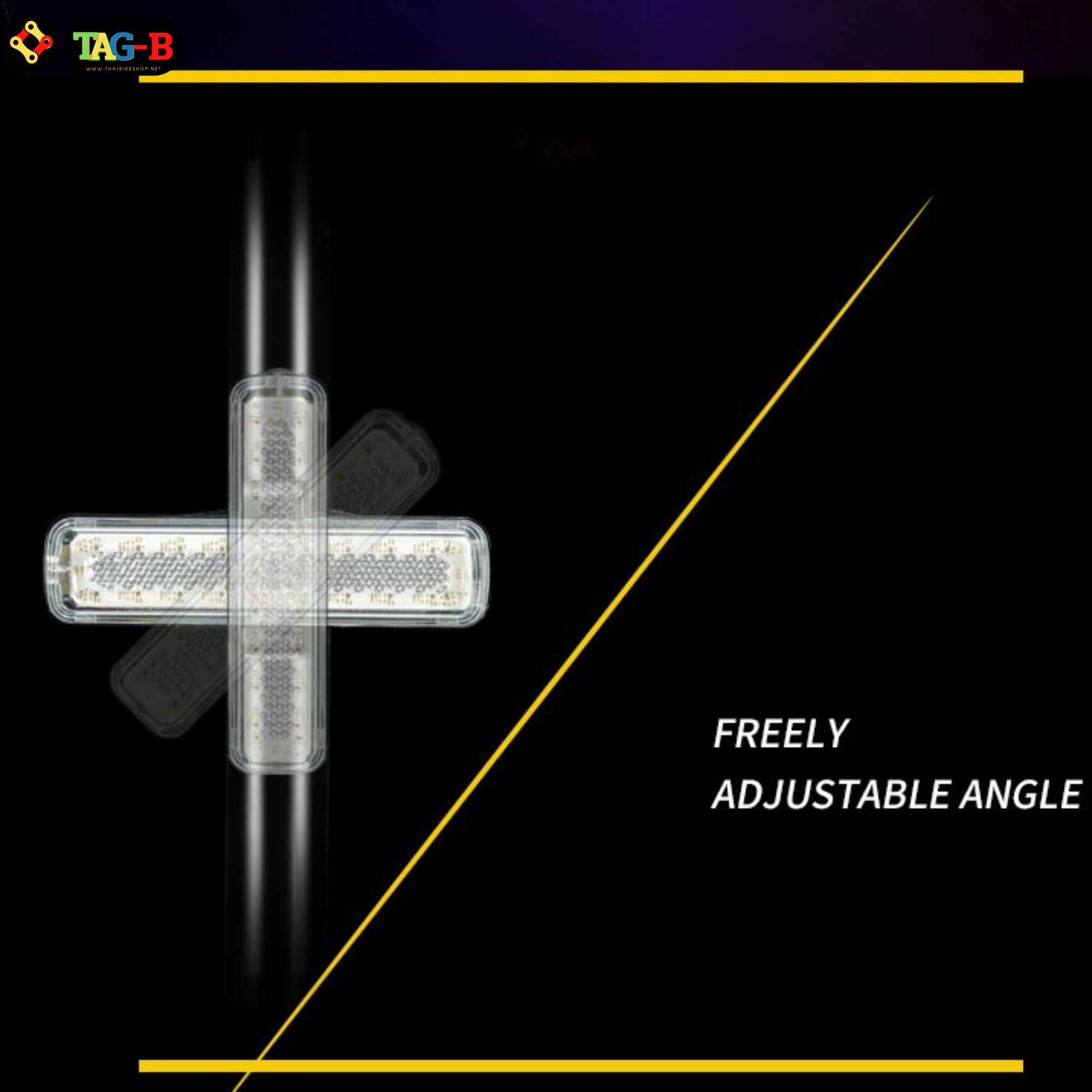 ไฟท้ายจักรยานเสือหมอบ เสือภูเขา AQY-0107 ชาร์จ USB