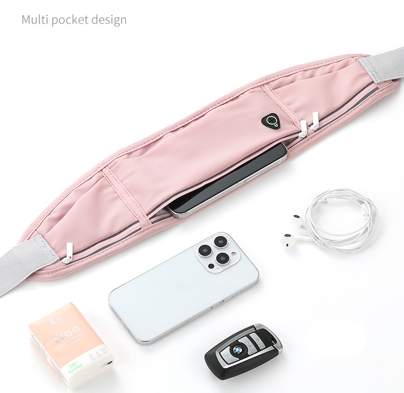 กระเป๋าคาดเอว สีดำ วิ่ง ออกกำลัง ผ้านิ่มมาก ใส่สบาย พร้อมส่งในไทย