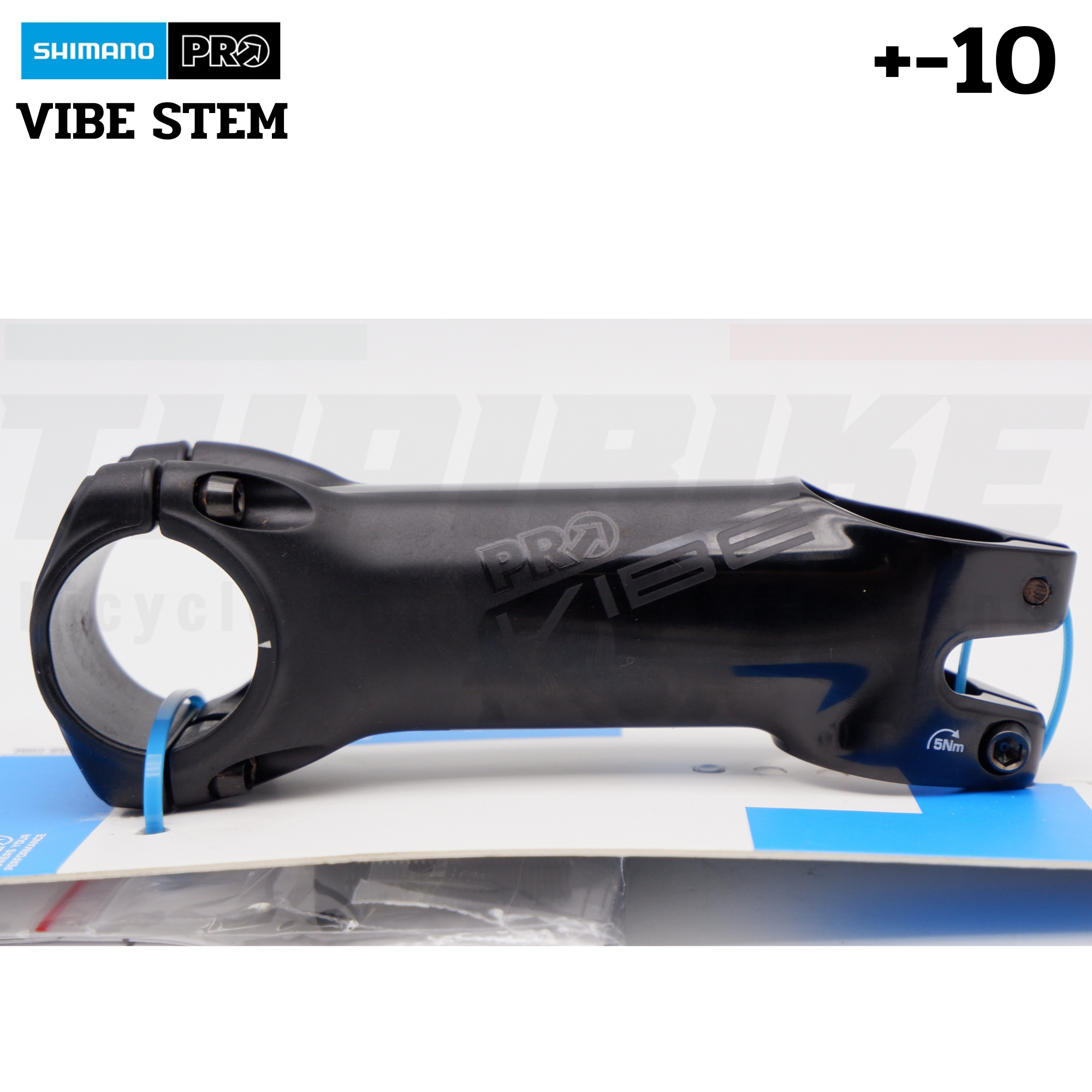สเต็มคอจักรยาน SHIMANO PRO VIBE +-10/+-17 สำหรับคอ 28.6 ขนาด 80/90/100/110/120มม. แถมฟรีฝาปิดพร้อมน็อตสเต็ม