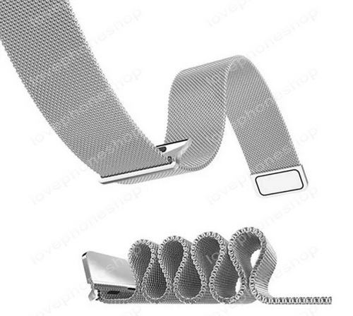 สายนาฬิกา Apple Watch Stainless Steel Mesh Milanese Loop สีเงิน (รองรับ Series1/2/3/4/5) ส่งฟรี