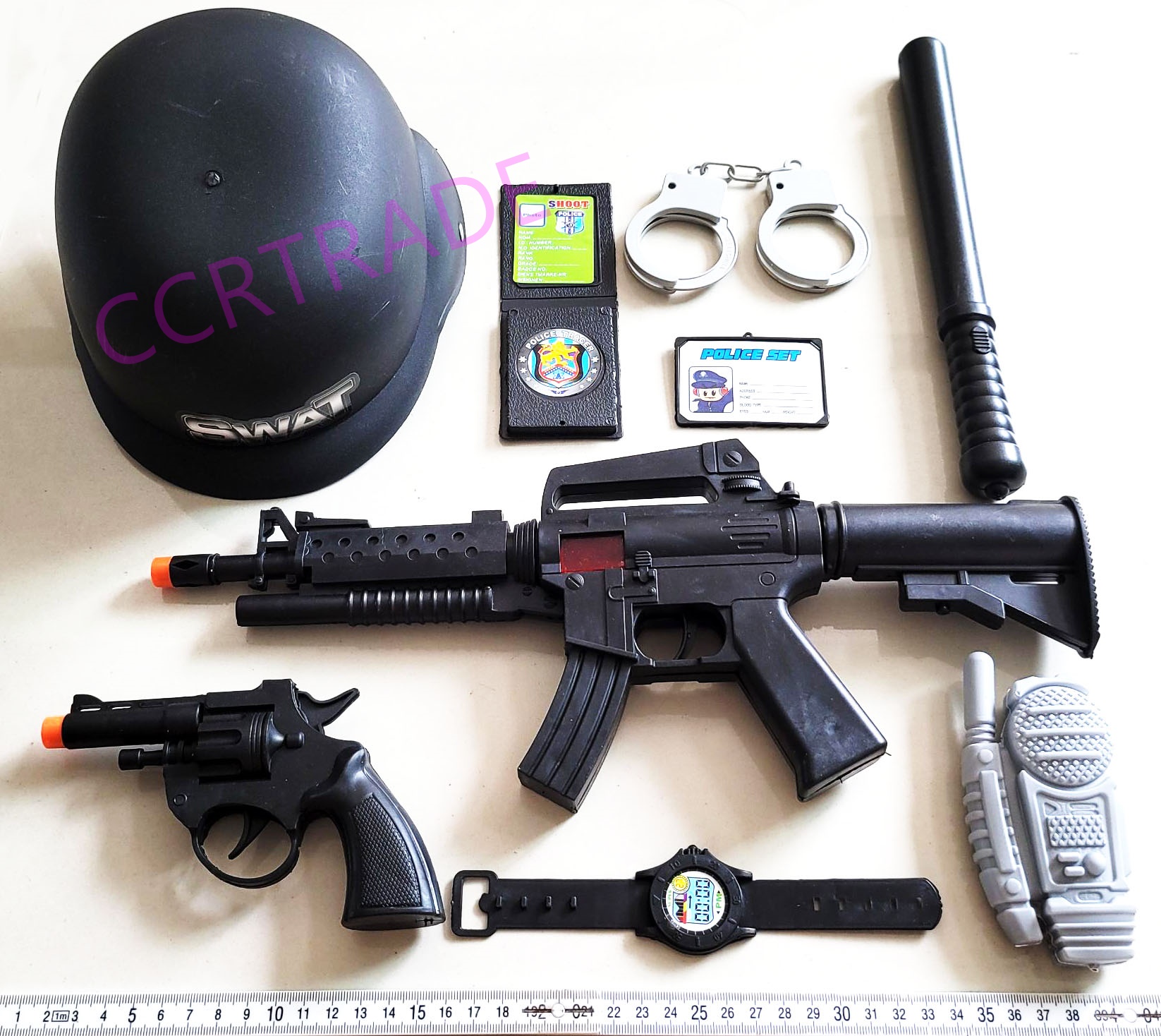 เซ็ทคอมมานโด+ปืน M16 ถุงตาข่าย 19x48 ซม.(1x3)