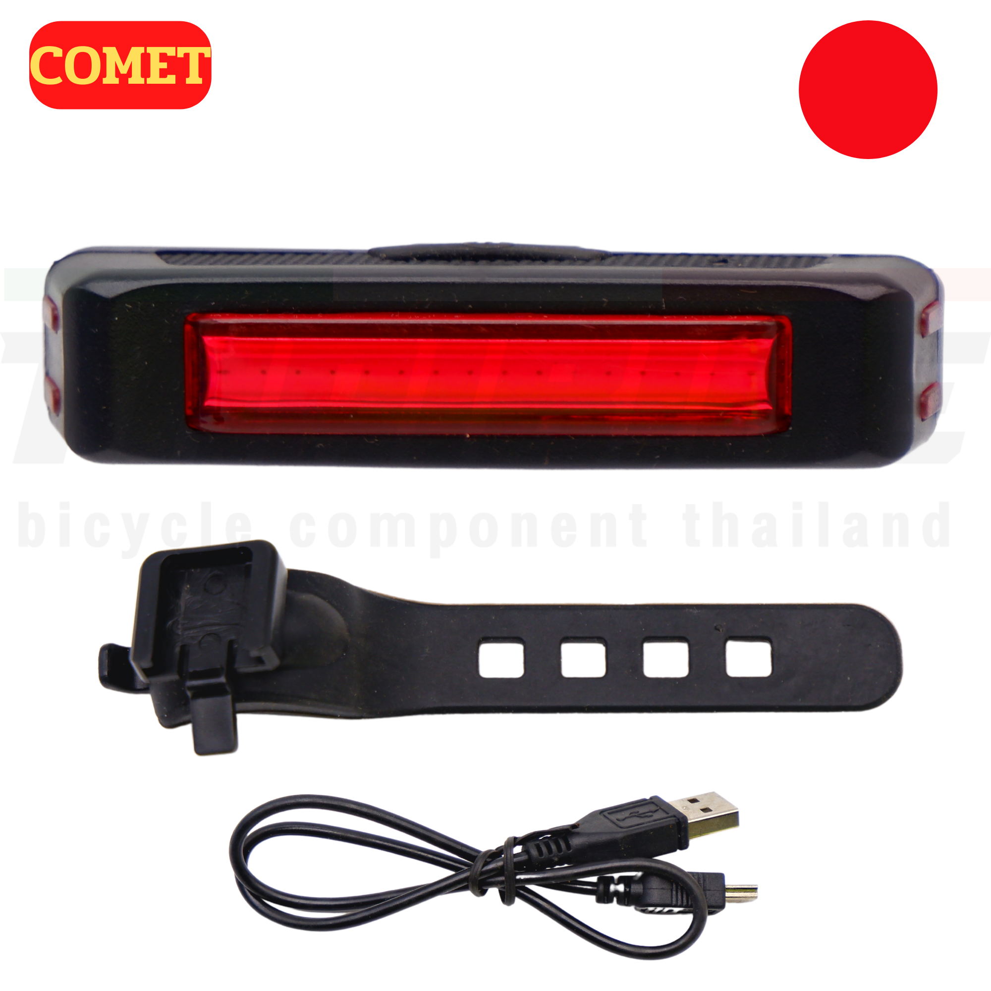 ไฟท้ายจักรยานแบบชาร์จ USB ยี่ห้อ RAYPAL 2261