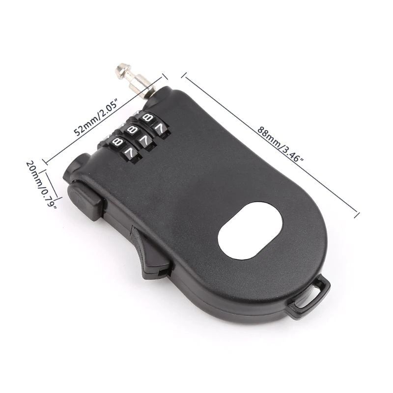 สายล็อคจักรยาน ล็อคหมวกกันน็อคแบบสายเคเบิ้ล แบบล็อครหัส