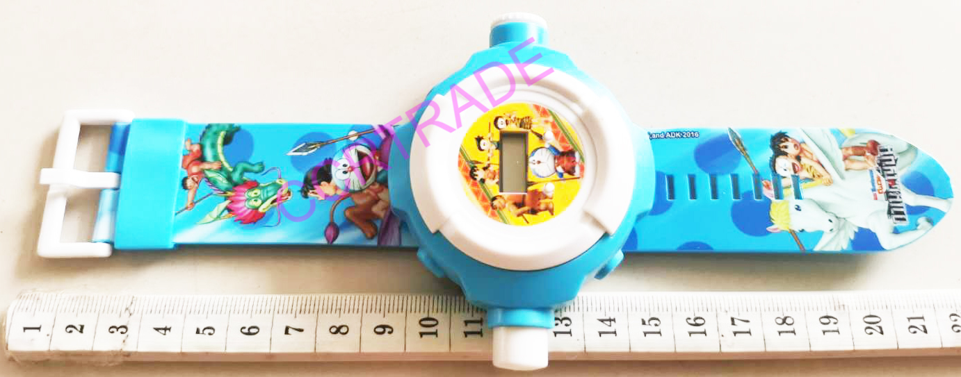 นาฬิกาฉายภาพโดราเอม่อน 32 ภาพแผง 28.5 ซม.(ลิขสิทธิ์แท้)