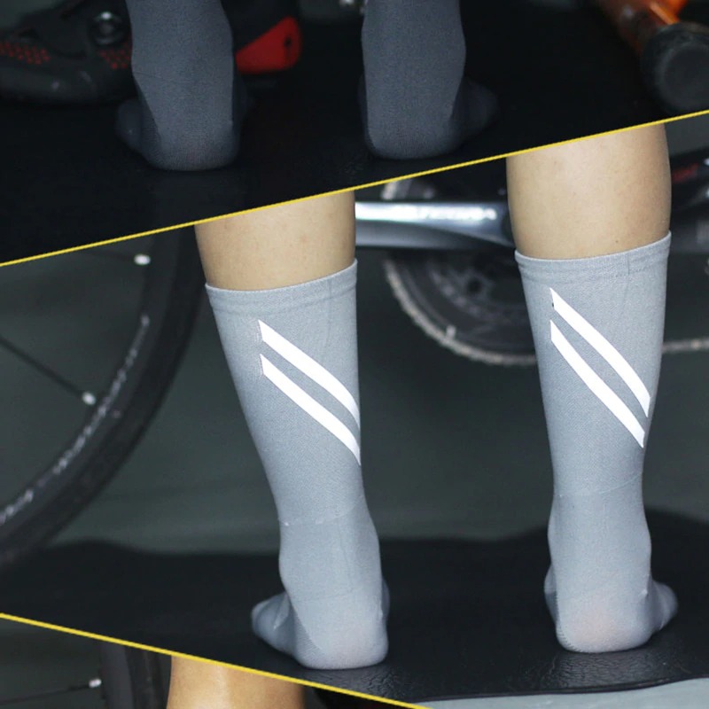 สะท้อนแสง ถุงเท้าจักรยาน ถุงเท้ากีฬาออกกำลังกาย วิ่ง DH SPORT รุ่น DH-32X สำหรับเท้าไซต์39-46