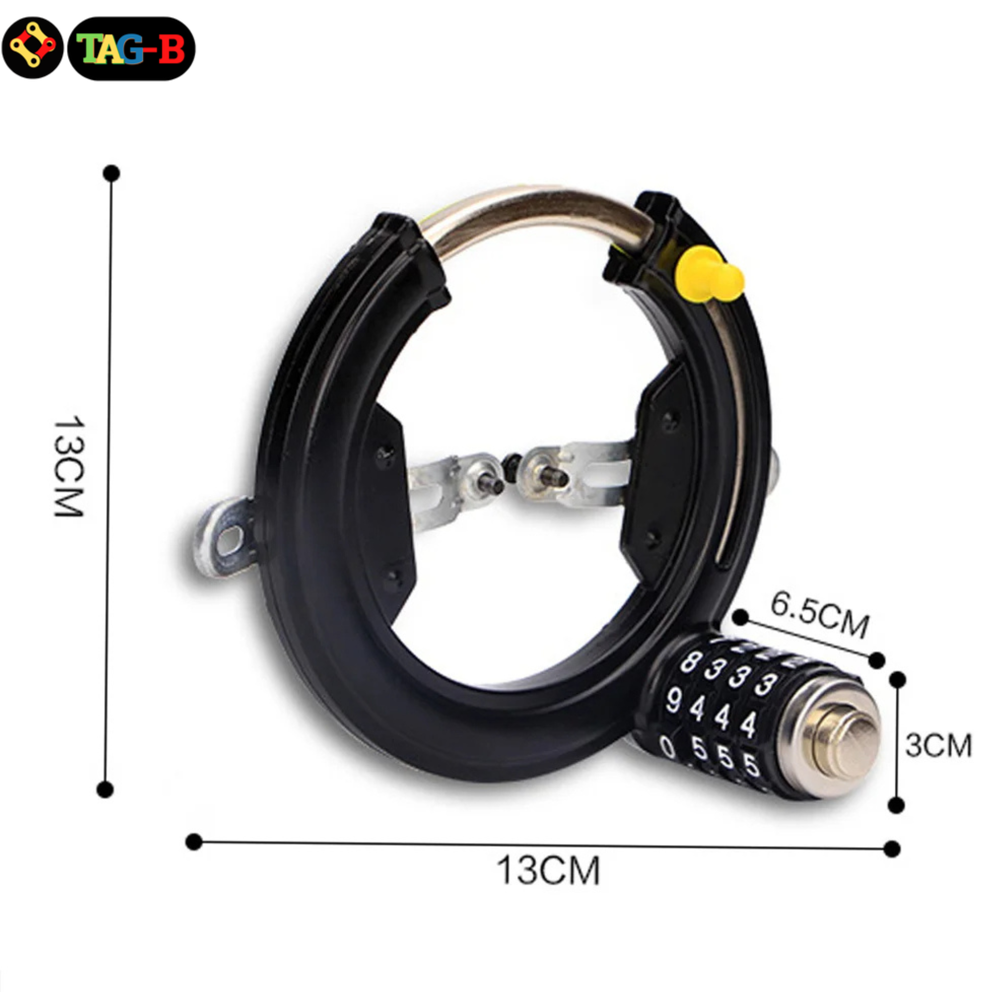 ตัวล็อคจักรยานติดรถแบบ 4 รหัส THAIBIKE