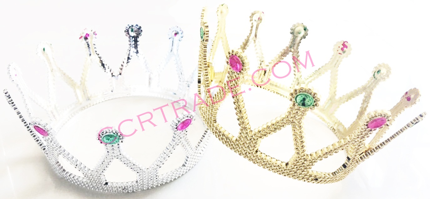 มงกุฎราชินี คละสีเงินทอง (Free size)