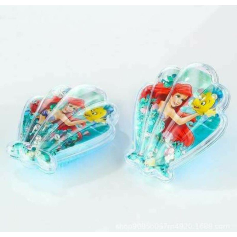 หวีนางเงือก หวีแอเรียล หวีกลิตเตอร์ หวีดิสนีย์ disneyพร้อมส่งจากไทย