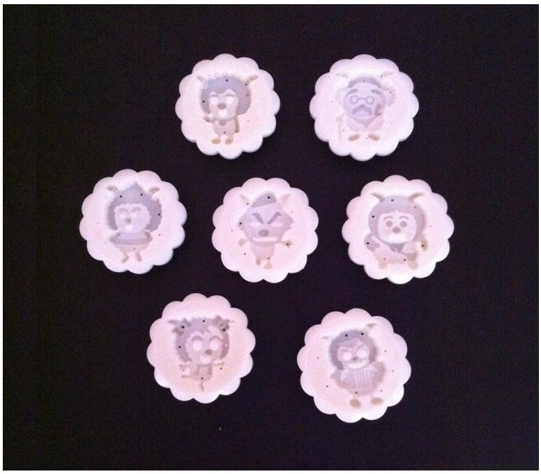 ++พร้อมส่ง++ พิมพ์กดขนมไหว้พระจันทร์ บัวหิมะ แบบกลม ขนาด 50 กรัม ลายรวมการ์ตูน เรื่องเพลสแซ่นต์โก๊ตแอนด์บิ๊กบิ๊กวูล์ฟ (ชุดที่ 1 ) - (Pleasant Goat and Big Big Wolf) การ์ตูนยอดฮิตในจีน พร้อมแผ่นปั๊มลาย 7 แผ่น 7 ลาย ไม่ซ้ำกัน สินค้าตามภาพค่ะ