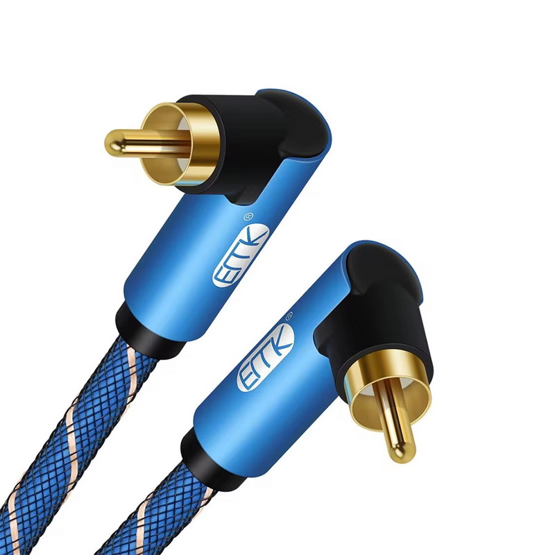 ERTK AngleTwistCoaxialRCA สายสัญญาณเสียงแบบโคแอกเซียล RCA ไปยัง RCA ประกันศูนย์ไทย