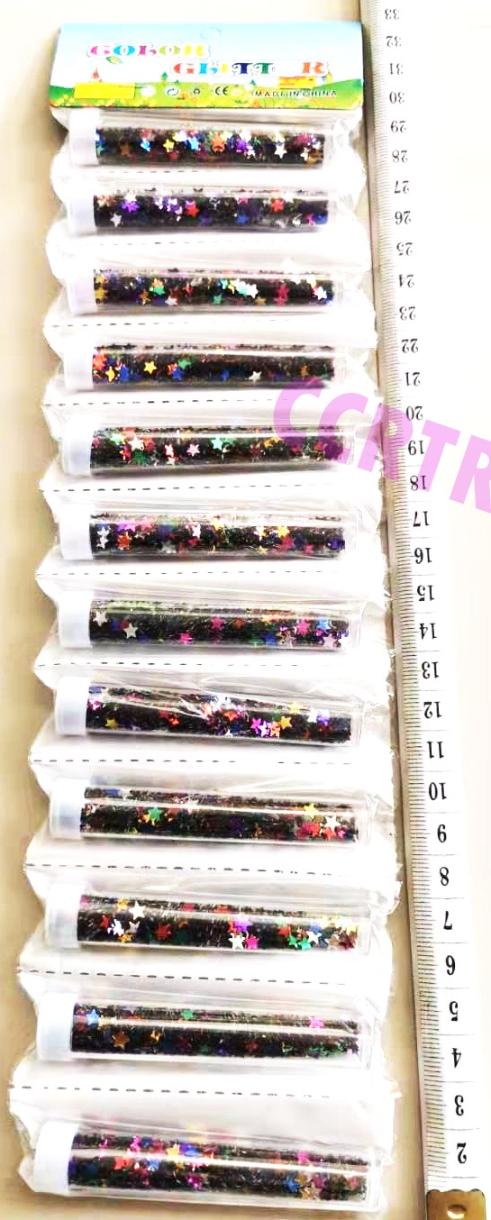 กากเพชรดาว 12 ชิ้นแผง 34 ซม.