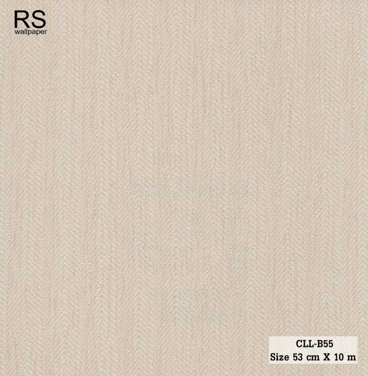 วอลเปเปอร์ สีน้ำตาลอ่อนอมทองอ่อน ลายริ้วสลับลายครีบหางปลา CLL-B55