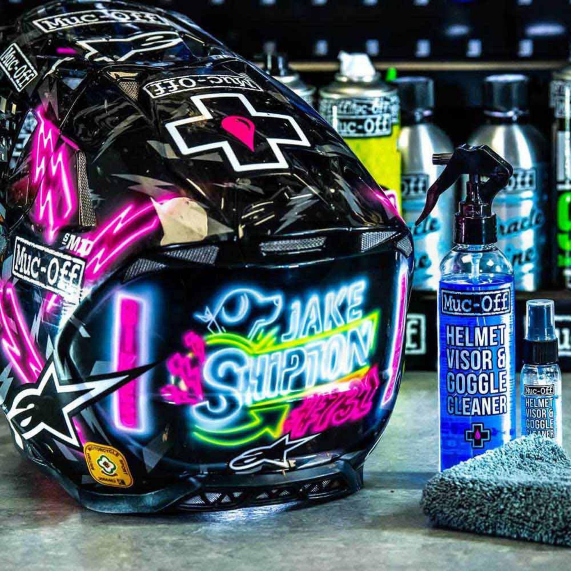 น้ำยาทำความสะอาดเลนส์แว่นตา กระจกหมวกกันน็อค Muc-off Visor Cleaner