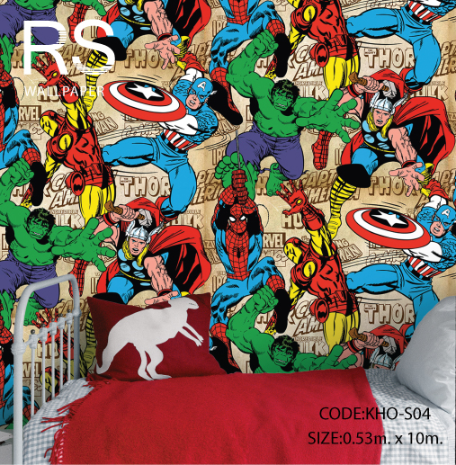 วอลเปเปอร์ลายการ์ตูนMARVEL KHO-S04