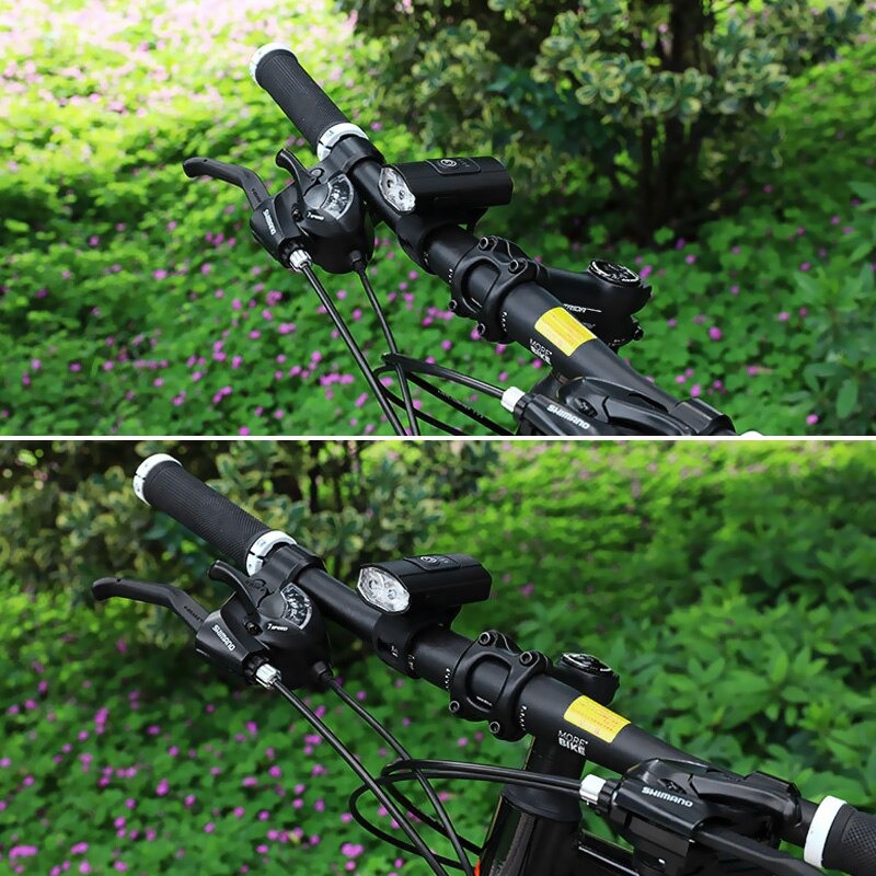 ไฟหน้าจักรยาน THAIBIKE 2XT6 Bicycle Light Rain USB Rechargeable