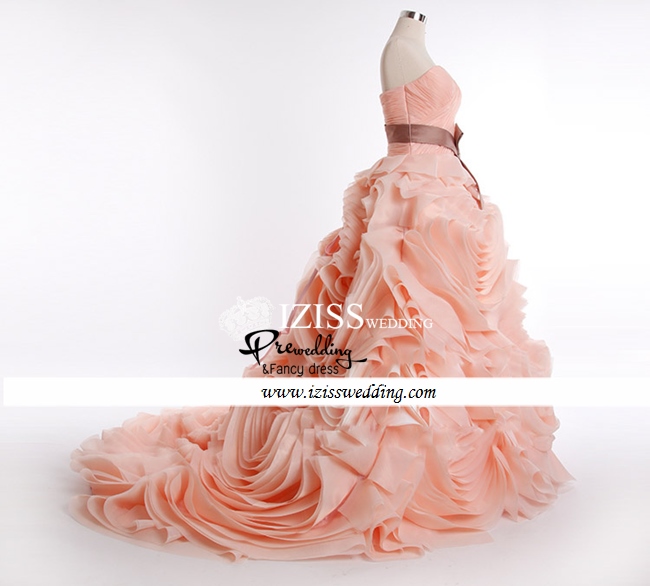 PW244 - **พร้อมส่ง** เฉพาะชุดผู้หญิงสีส้ม ชุดคู่ถ่ายพรีเวดดิ้ง (prewedding dress) & ชุดแต่งงานแฟนซี (Fancy wedding dress)หญิง "ธีมสีส้ม ม่วง เหลือง แดง"