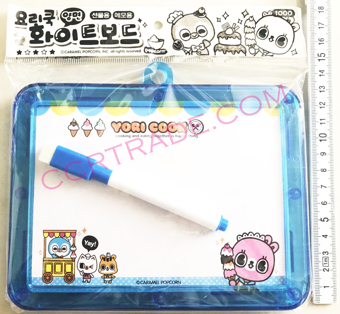 กระดานไวท์บอร์ดการ์ตูน 2 หน้า+ปากกากล่องเกาหลี 36.5 ซม.(1x20)