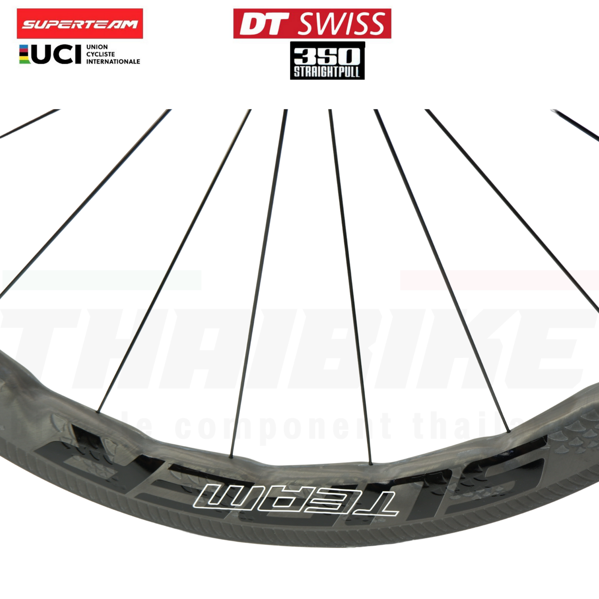 ล้อจักรยานเสือหมอบ คาร์บอน Superteam curvepro Dt350 ประกัน 3 ปี