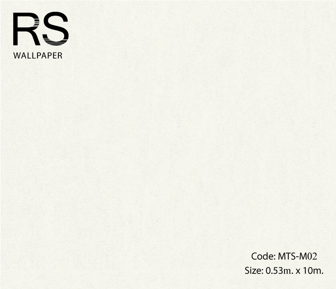 วอลเปเปอร์พื้นเรียบสีขาว MTS-M02