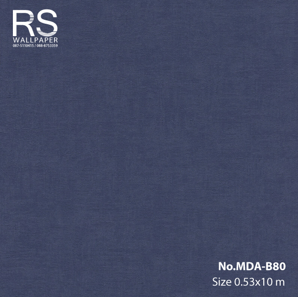 วอลเปเปอร์เทกเจอร์ปูนพื้นสีน้ำเงินเข้ม MDA-B80