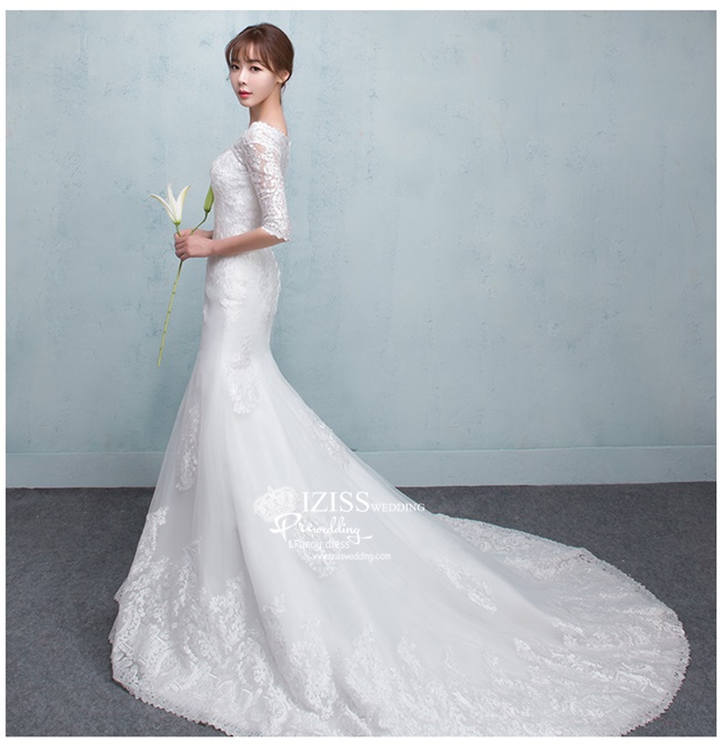 BR226 **พรีออเดอร์**ชุดแต่งงาน&ชุดเจ้าสาวแบบยาวสีขาวเกรดพรีเมี่ยม หรูหราน่ารัก สวยโดดเด่นไม่ซ้ำใคร สวยงามดุจเจ้าหญิง