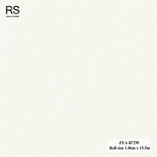 วอลเปเปอร์ลายผ้า พื้นสีขาว ZEA-B72W