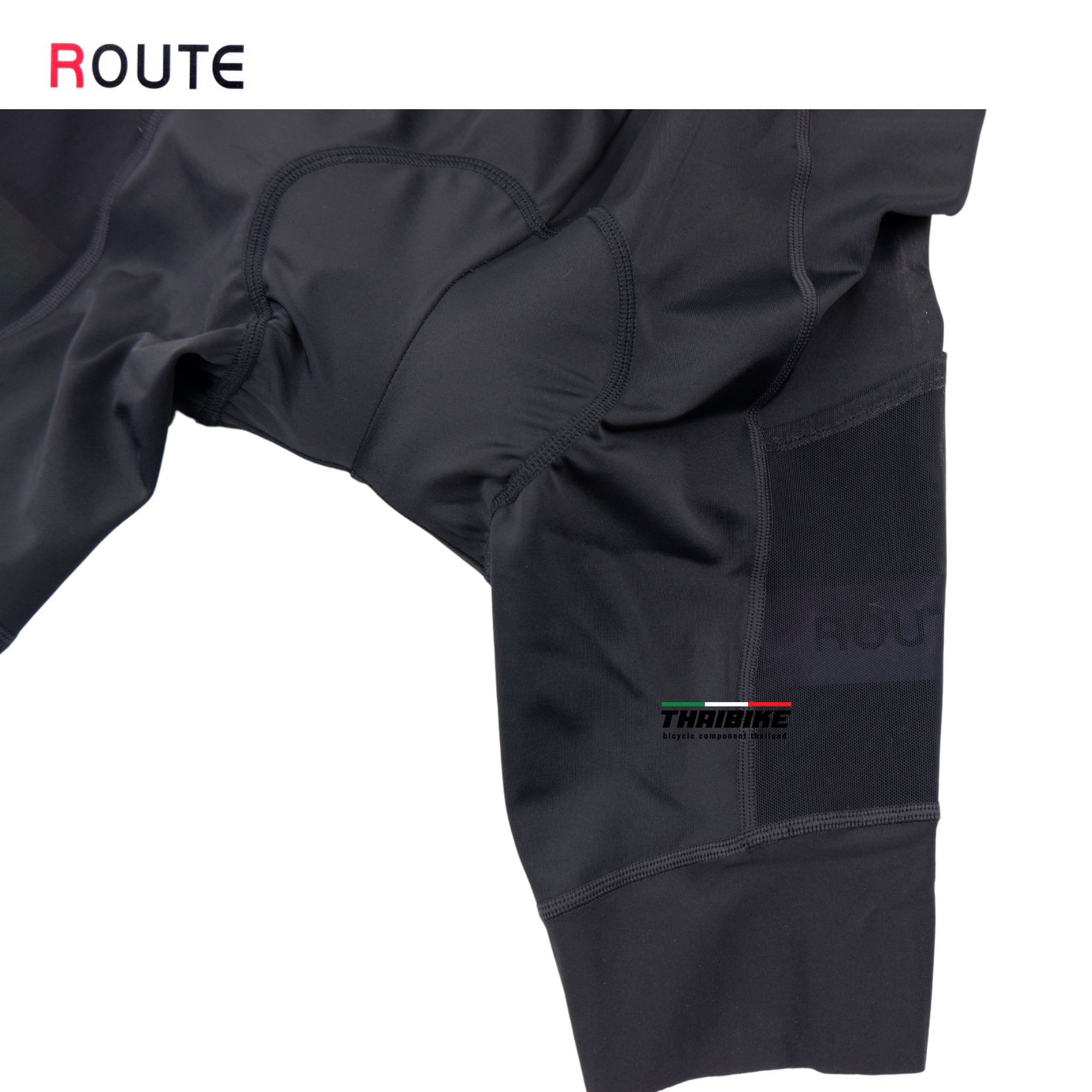 กางเกงเอี้ยมขาสั้นปั่นจักรยาน ROUTE Cycling Bib Short แถมกระเป๋าทุกสี