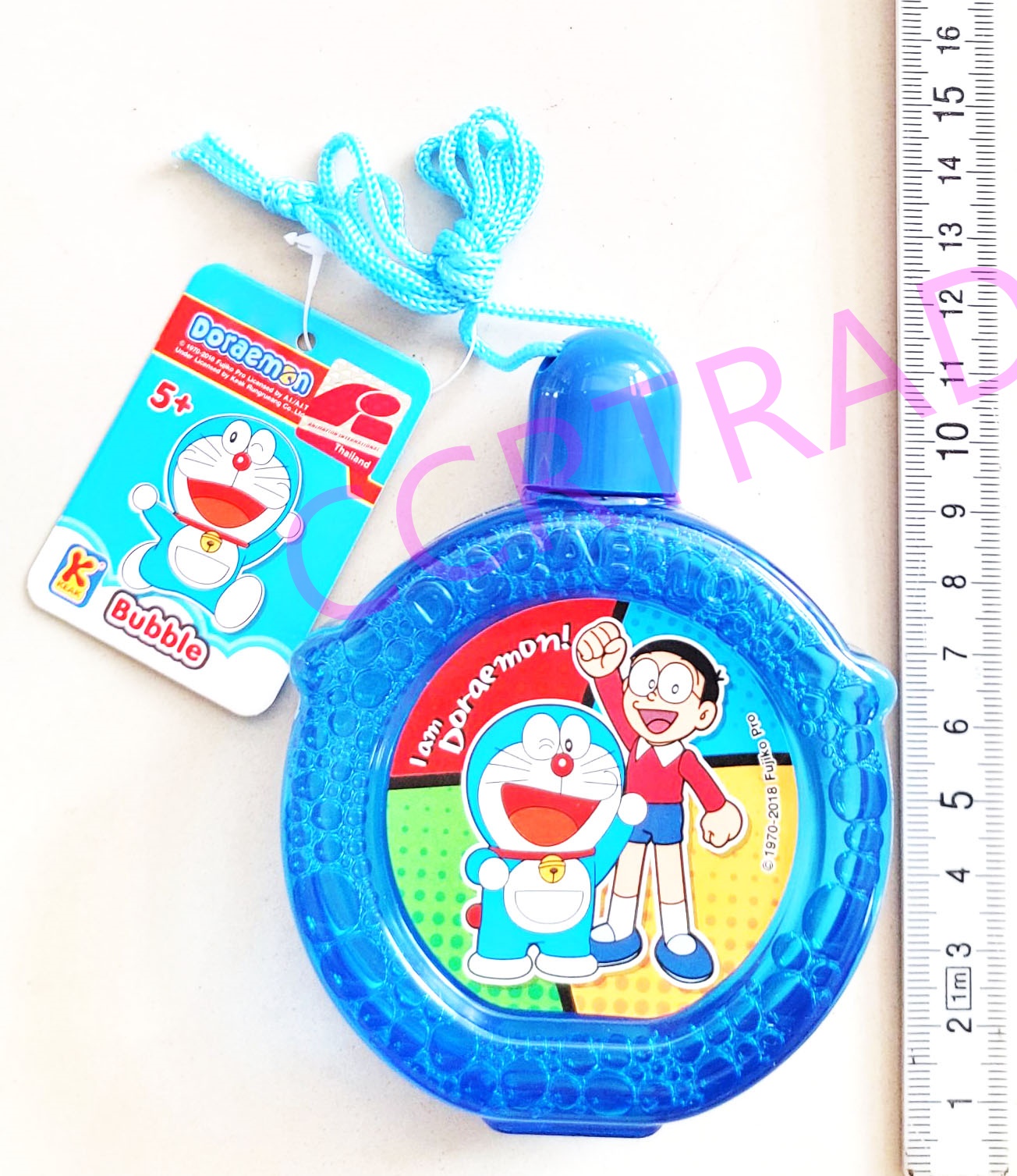 เป่าฟองกระดิ่งโดราเอม่อนกล่อง 8x10 ซม.(ลิขสิทธิ์แท้)