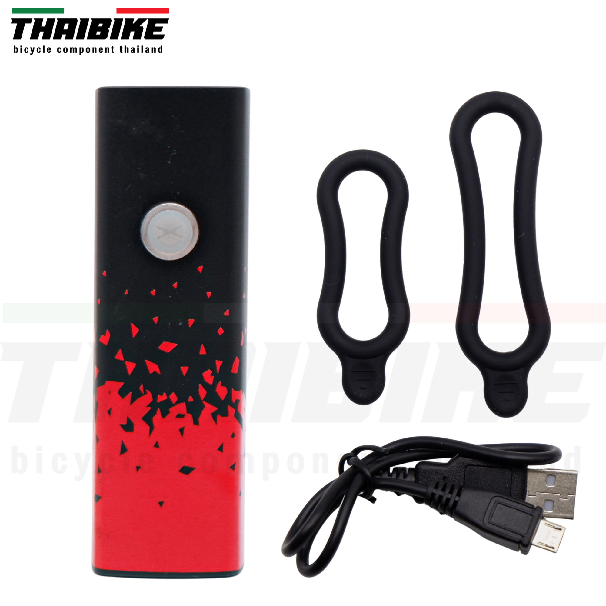 ไฟหน้าจักรยานชาร์จ USB THAIBIKE LIGHT 800LM
