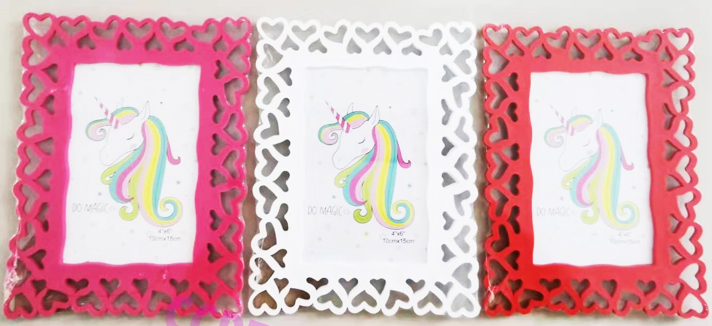 กรอบรูป 3D มีขาตั้ง (หัวใจ) 4x6 นิ้ว